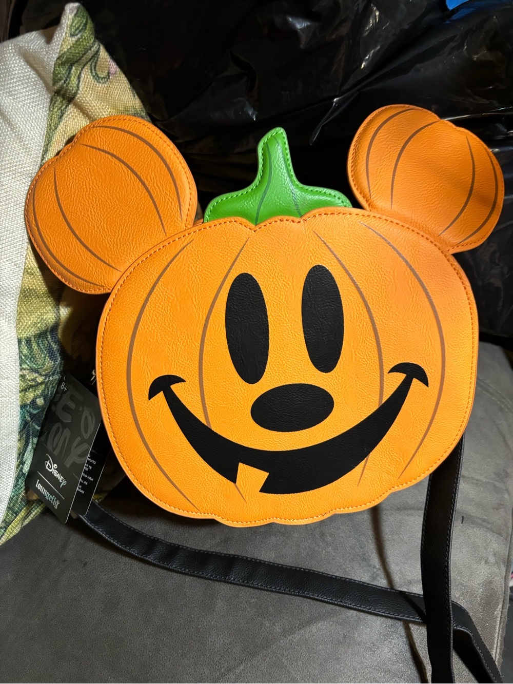 Loungefly Mickey Mouse Jack-o'-Lantern Mickey Crossbody Purse